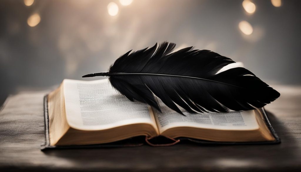 spiritual significance of black feathers in the bible