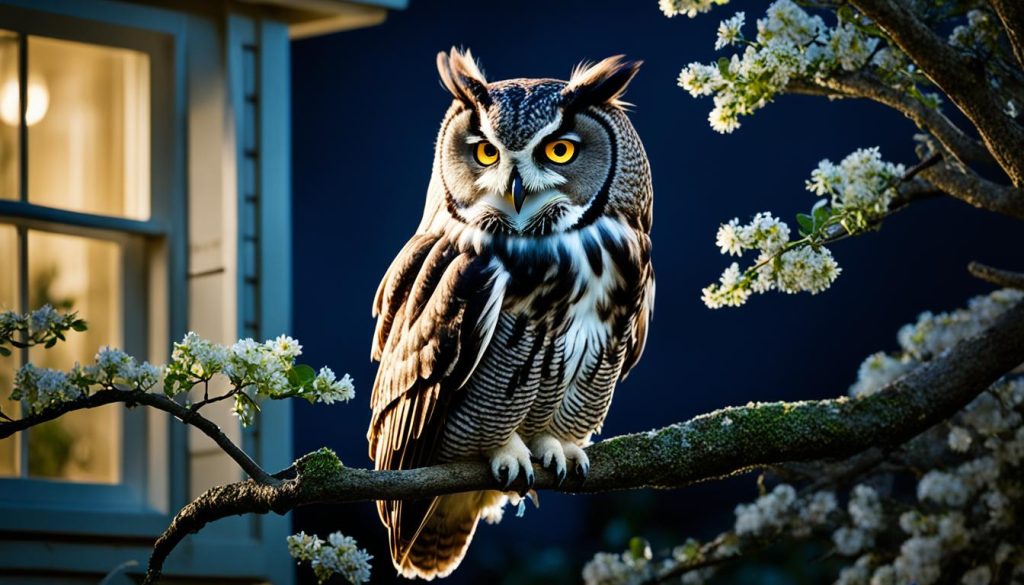 owl visiting your home
