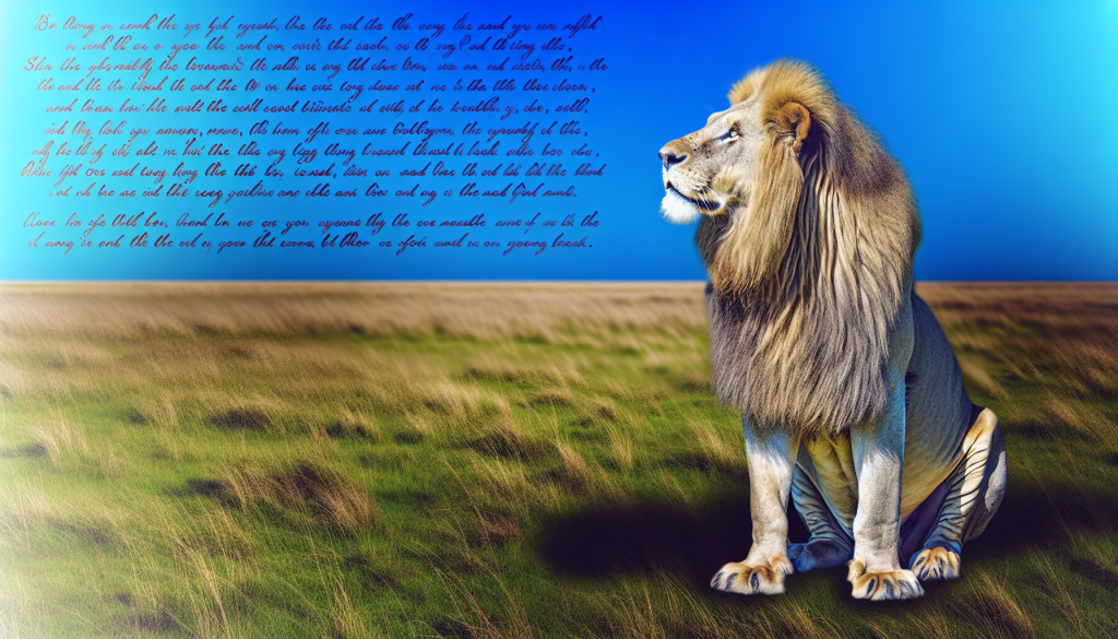 The Symbolism of Lions in the Bible - Biblical Corner: Exploring ...